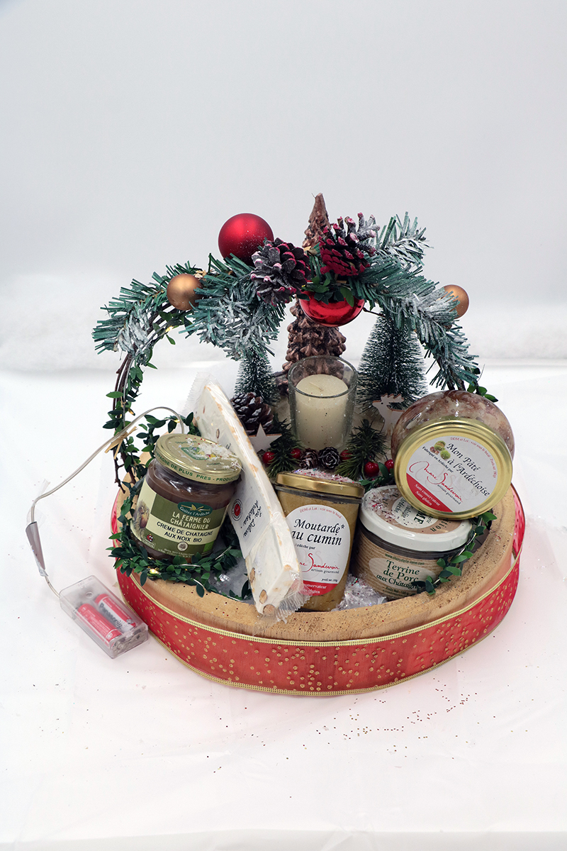 Coffret de Noël, produits Aveyronnais